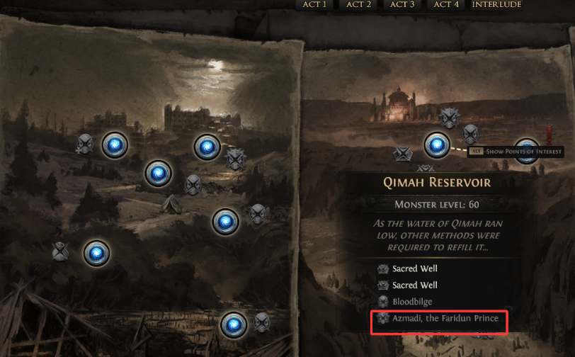 Azmadi the Faridun Prince Location